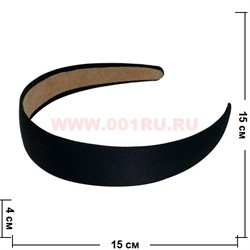 Ободок для волос (AL-79) черный цена за упаковку 12 шт - фото 58062