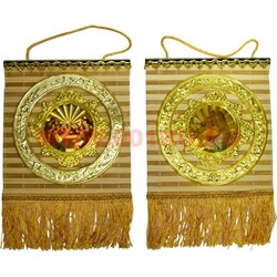 Панно на стену христианское (HN-1031) бамбук 23х20 см (размер без бахромы) 5 видов - фото 58201