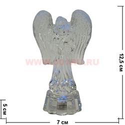Ангелочек с подсветкой 12,5 см стеклянный - фото 58279