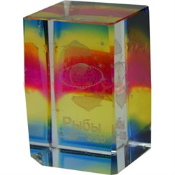 Кристалл "Зодиак" цветной (HN-559) 6 см, цена за 12 шт - фото 58345