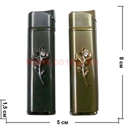 Зажигалка газовая турбо "Цветок" - фото 58961