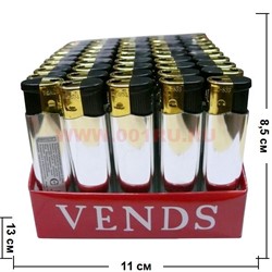 Зажигалка газовая Vends 50 шт\бл "металл" - фото 59089