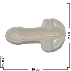 Пепельница "пенис" плоская (длина 10 см) - фото 59185