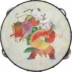 Бубен с буддийскими рисунками большой - фото 59188