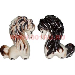 Лошадки гривастые из керамики - фото 59218
