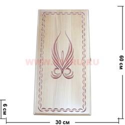 Нарды резные "Узор" (M-6569)  60x30 - фото 59251