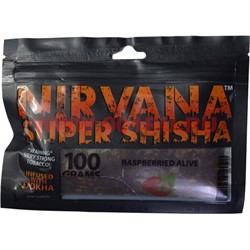 Табак для кальяна Nirvana Super Shicha 100 гр «Raspberried Alive» замалиненный заживо - фото 59366