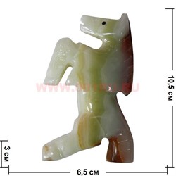 Лошадка из оникса символ 2014 года 4" (10,5 см см) - фото 59945
