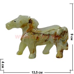 Конь из оникса (5 дюймов) 13,5 см длина - фото 60208