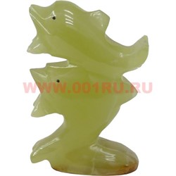 Дельфины из оникса, пара 10 см высота (4 дюйма) - фото 60299