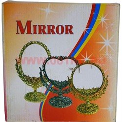 Зеркало "круглое" 22,5 см высота (3 цвета) 60 шт/кор - фото 60396