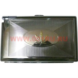 Портсигар с зажигалкой на 12-20 сигарет в ассортименте - фото 60402