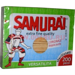 Зубочистки Samurai 200 шт (береза) - фото 60557