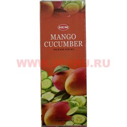 Благовония HEM "Mango Cucumber" (манго и огурец) 6 шт/уп, цена за уп - фото 60600