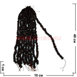 Нитка бусин красная яшма цена за 1 нитку, натуральный камень - фото 60672