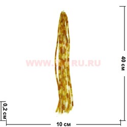 Нитка бусин желтый агат "цилиндрики", цена за 1 нитку, натуральный камень - фото 60816