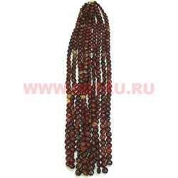 Нитка бусин яшма красная "таблетка" цена за 1 нитку, натуральный камень - фото 60859