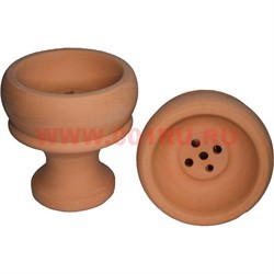 Чашка глиняная для кальяна (дырочки внутри) 10 см - фото 60953