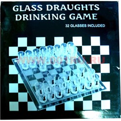 Игра «Пьяные шахматы» с круглыми стопками 25 см доска - фото 61251