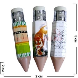 Зажигалка газовая "Карандаш" 24 шт\бл - фото 61298