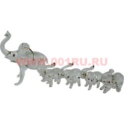 Кристалл "Слоники" набор из 7 штук - фото 61329