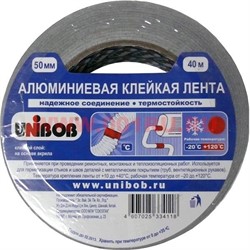 Алюминиевая клейкая лента Unibob (Юнибоб) 50 мм 40 м на основе акрила - фото 61667