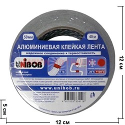 Алюминиевая клейкая лента Unibob (Юнибоб) 50 мм 40 м на основе акрила - фото 61668