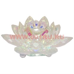 Кристалл "Лотос" перламутровый 11 см - фото 61835