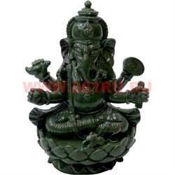 Ганеша под нефрит 11 см - фото 62134