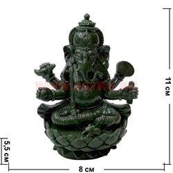 Ганеша под нефрит 11 см - фото 62135