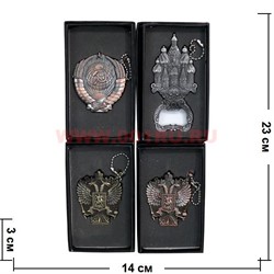 Зажигалка газовая с символикой России и СССР фигурная в коробочке - фото 62163