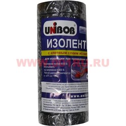 Изолента из ПВХ Юнибоб (клей каучук) черная 15 мм 20 м, цена за 10 шт (Unibob) - фото 62234
