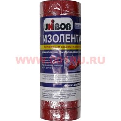 Изолента из ПВХ Юнибоб (клей каучук) красная 19 мм 25 м, цена за 10 шт (Unibob) - фото 62269