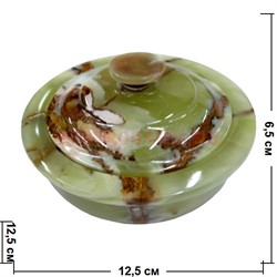 Шкатулка из оникса 12,5 см - фото 62673