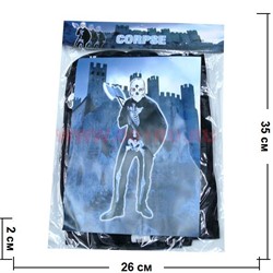 Маскарадный костюм "Скелет" 3 размера S/M/L - фото 62936