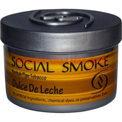 Табак для кальяна Social Smoke 250 гр "Dulce De Leche" (USA) сливочная карамель - фото 63041