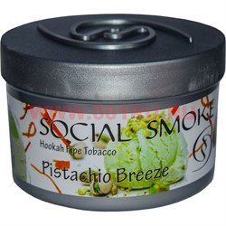 Табак для кальяна Social Smoke 250 гр "Pistachio Breeze" (USA) фисташковое мороженое - фото 63099
