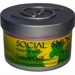 Табак для кальяна Social Smoke 250 гр "Lemon Chill" (USA) лимон+мята - фото 63318