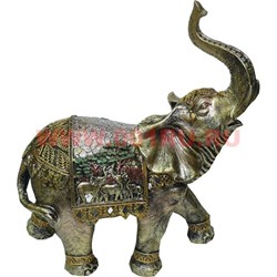 Слон с поднятым хоботом (843 A) из полистоуна - фото 63375