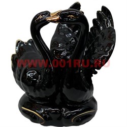 Сувенир "Черные лебеди" (163 H) из фарфора - фото 63727