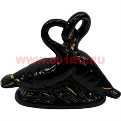 Сувенир "Черные лебеди" (163 I) из фарфора - фото 63737