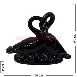 Сувенир "Черные лебеди" (163 I) из фарфора - фото 63738
