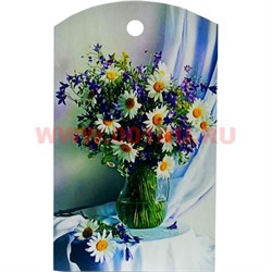 Доска разделочная "Цветы в вазе" в ассортименте - фото 64956