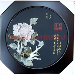 Картина нефритовая "Китайская роза" - фото 65126