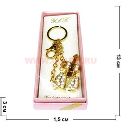 Брелок "Скрипка", стразы, 6 штук в уп.,цена за штуку - фото 65224