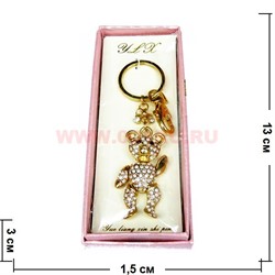 Брелок "Мишка", стразы, 6 штук в уп.,цена за штуку - фото 65264