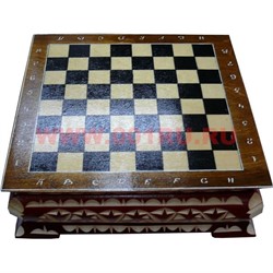 Шахматы в ларце резные - фото 65578
