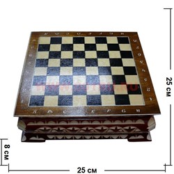 Шахматы в ларце резные - фото 65579