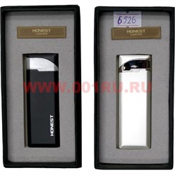 Зажигалка газовая Honest (6526) простая строгая, 3 цвета - фото 65583