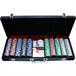 Набор для покера "500 фишек" в кожаном чемодане - фото 65592